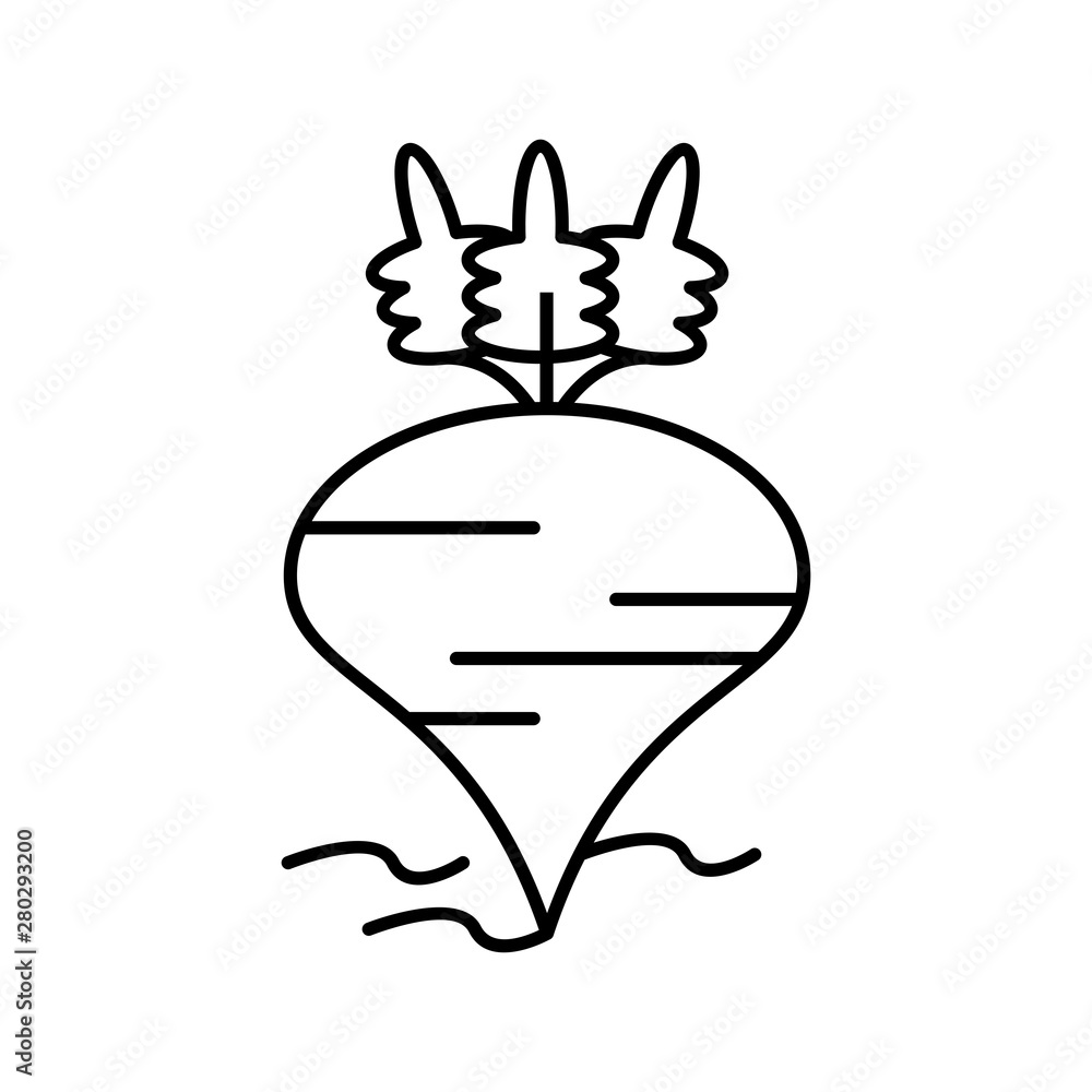 Obraz premium Beetroot icon for your project