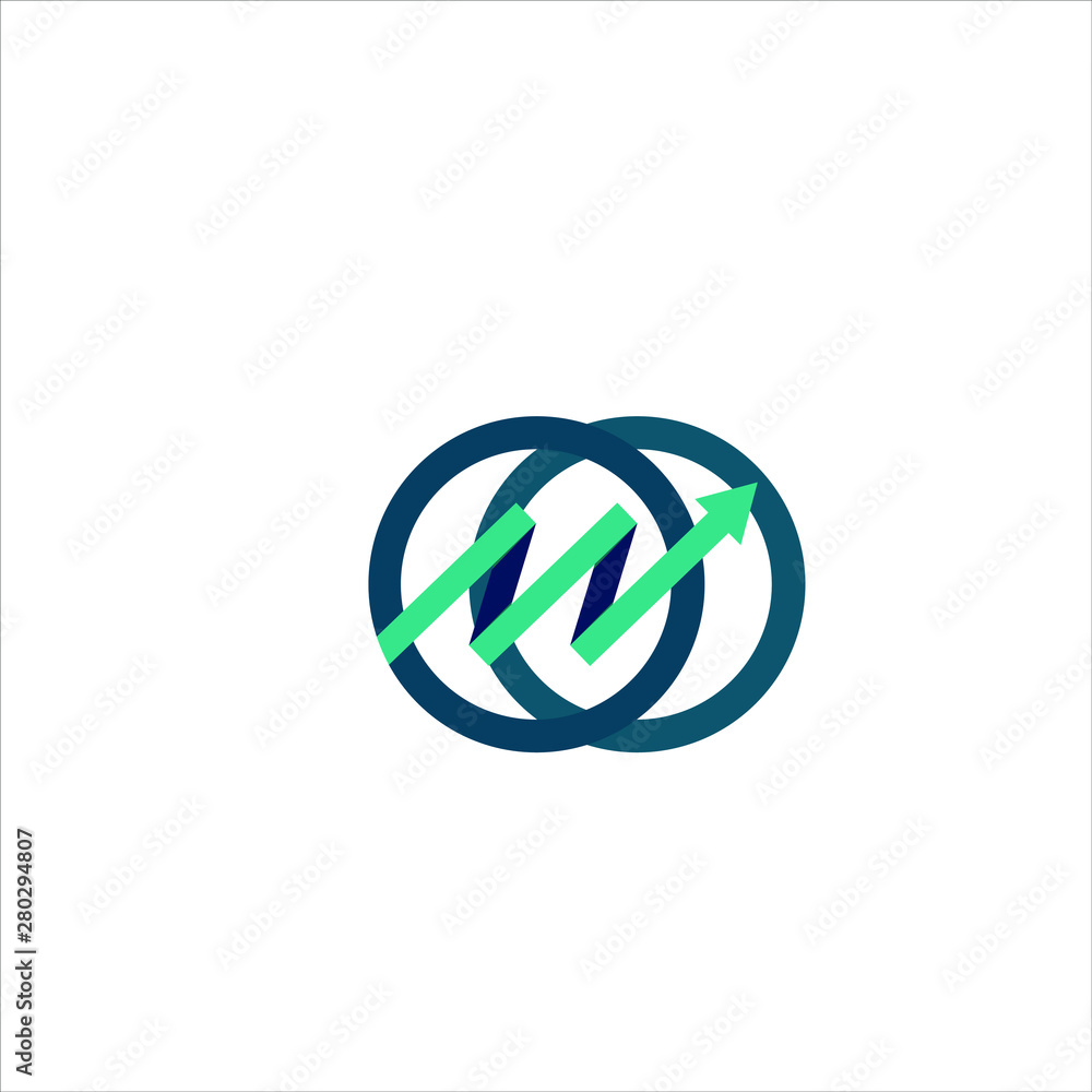 M initial letter for market logo design M initial letter for market logo design