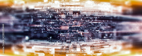 Quantum computer system. Internet connection. Net system. Modern big data. Magic code. .Techno pattern. Intersect grid. Symmetry lines. Energy blocks. Kaleidoscopic shape. AI. Sci-fi
