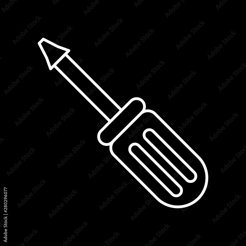Screw Driver icon for your project Screw Driver icon for your project