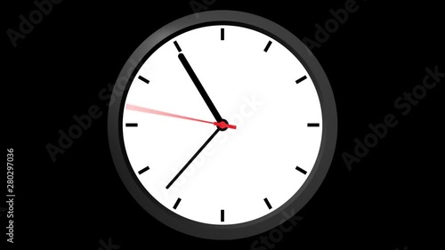 Wallpaper Mural Clock icon in flat style timer on transparent background Torontodigital.ca