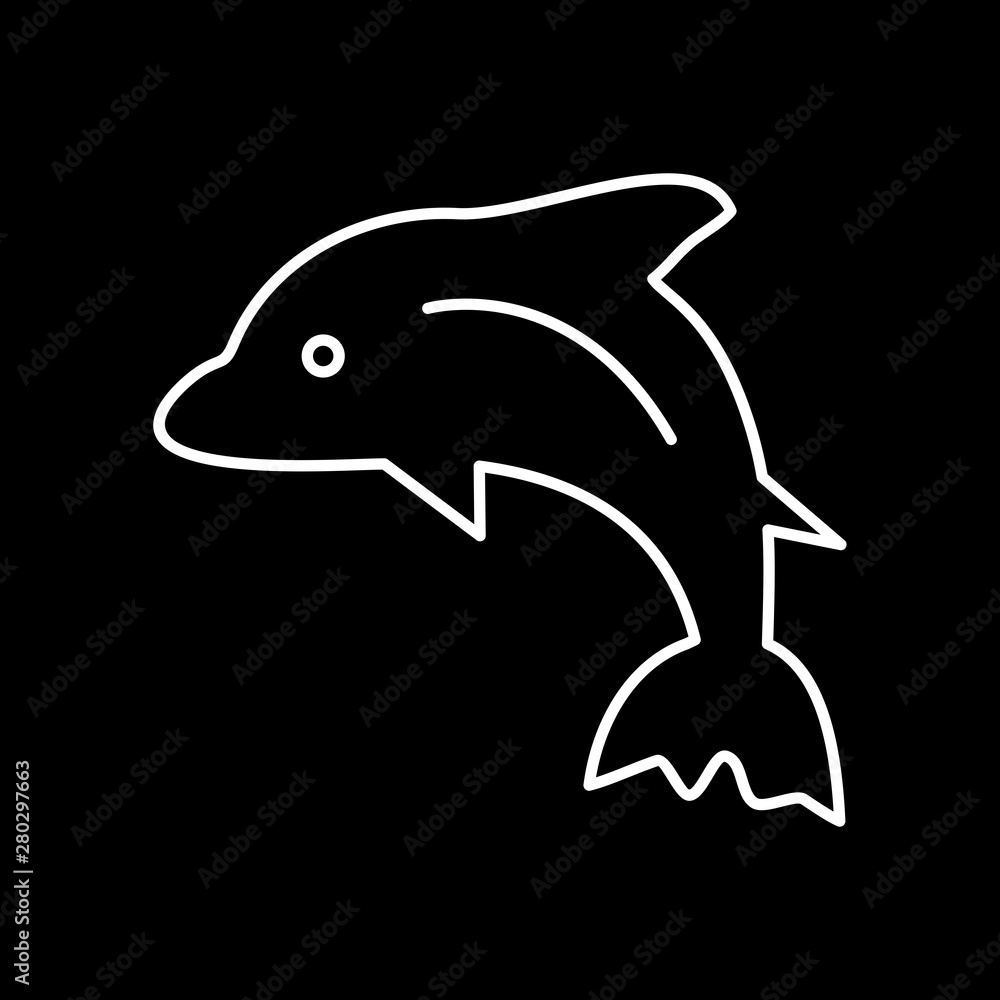 Fototapeta premium Dolphin icon for your project
