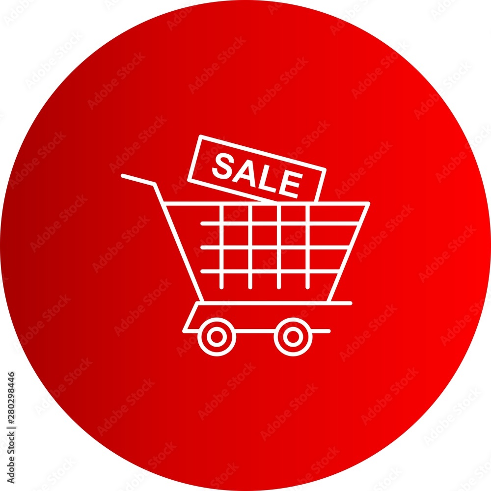 Trolley cart icon for your project Trolley cart icon for your project