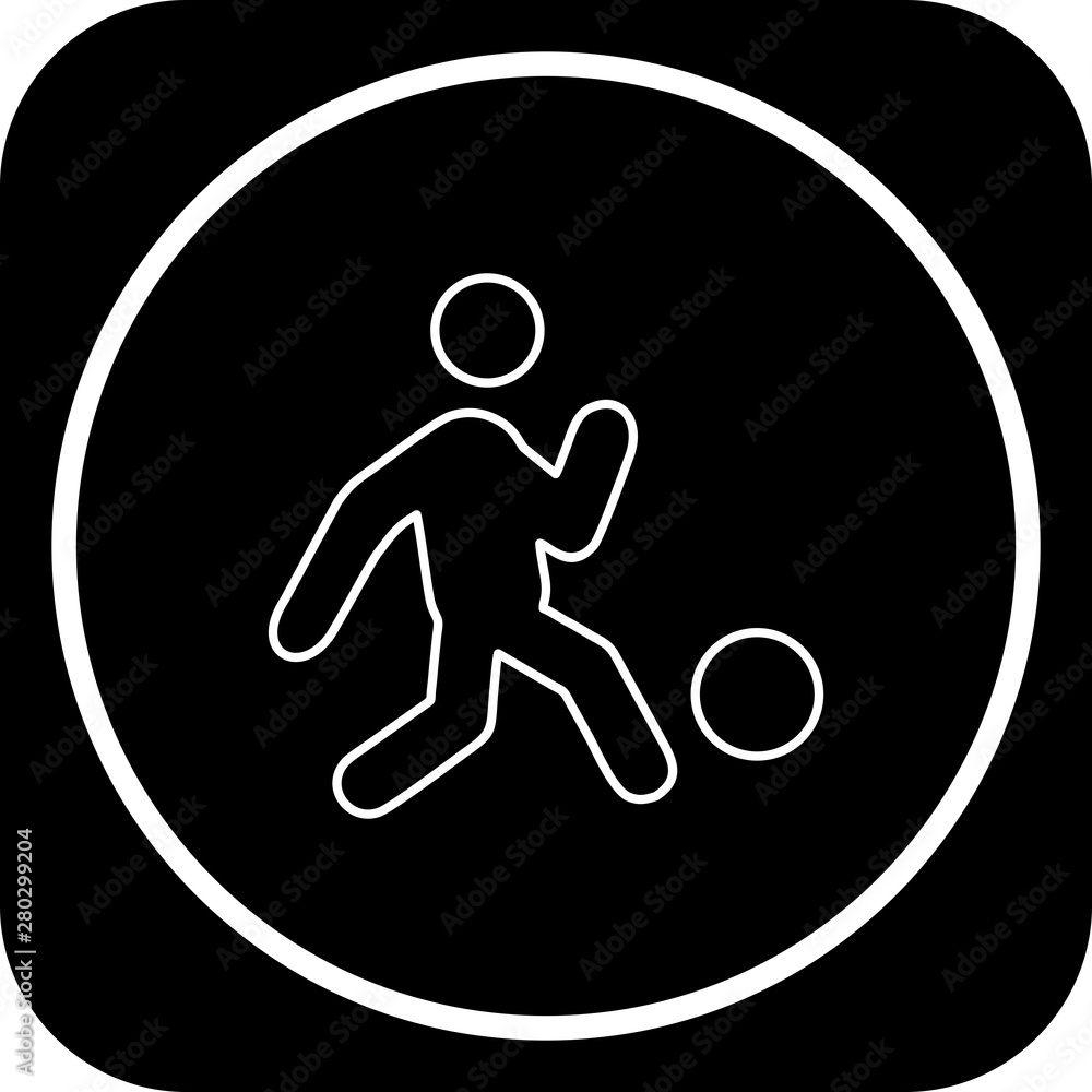 Obraz premium Foot Ball Player icon for your project