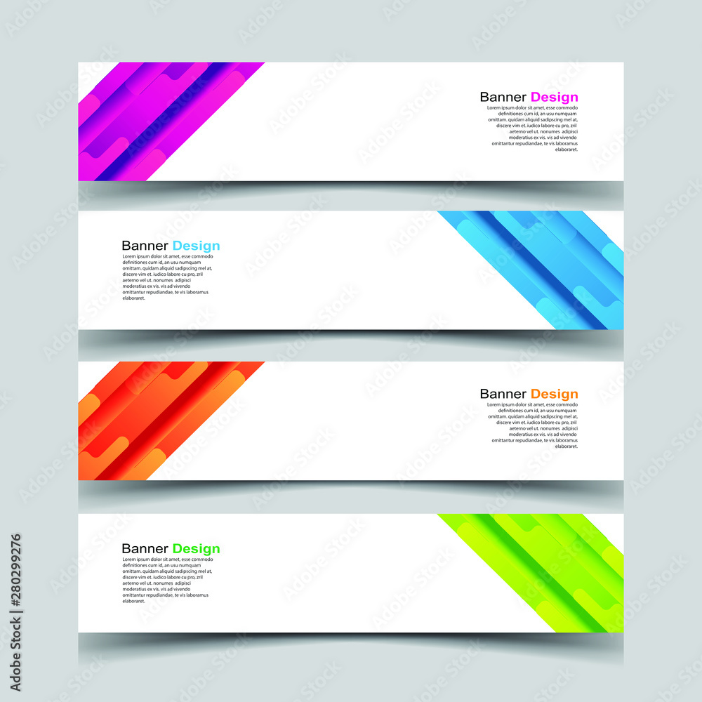Fototapeta premium Vector Abstract design banner web template