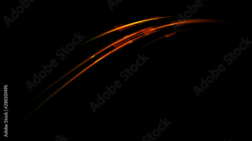 Glow effect. Ribbon glint. Abstract lines. Power energy. .Luminous shining neon lights. Magic trail effect. .LED glare tape. Astral beam. Abstract curved 3d lines. © rybindmitriy