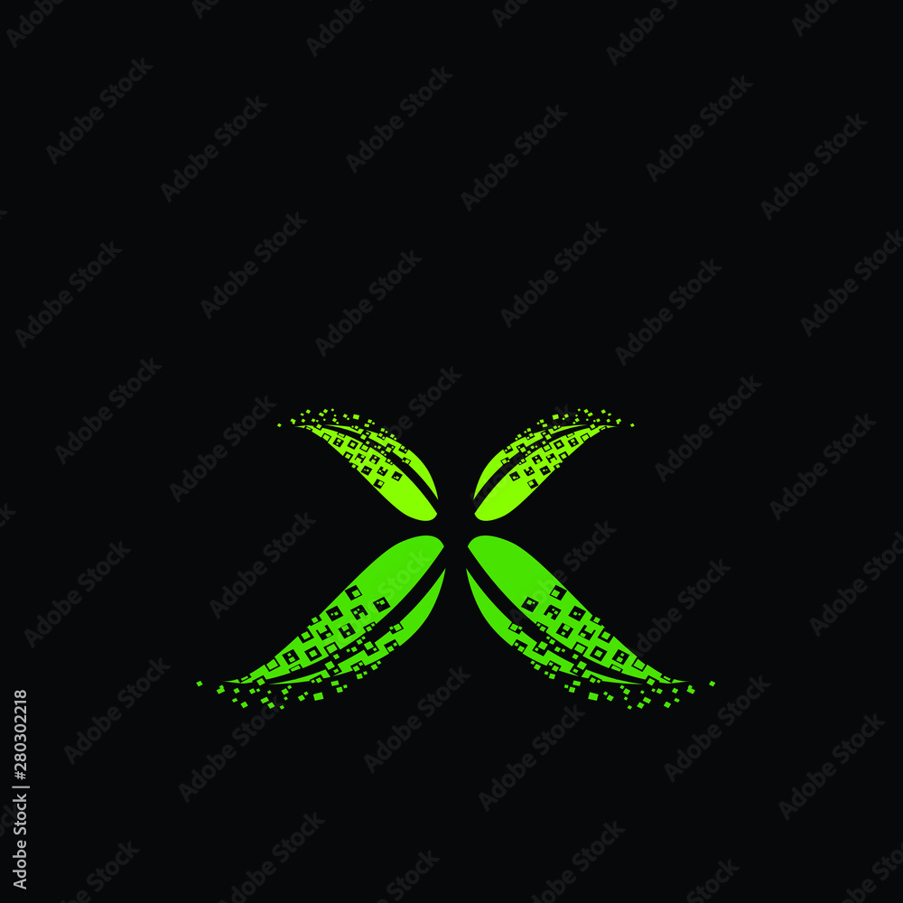 leaf logo icon for farm industry leaf logo icon for farm industry
