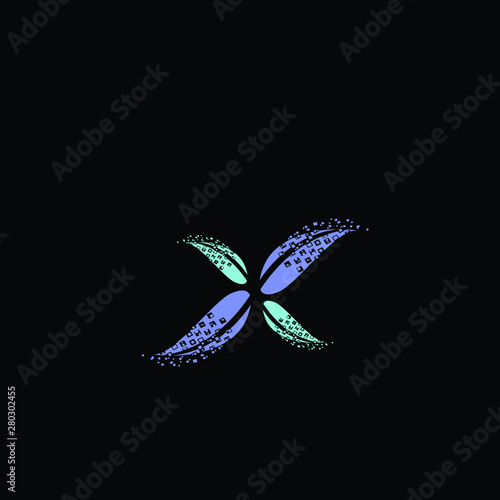 leaf logo icon for farm industry © Riksa