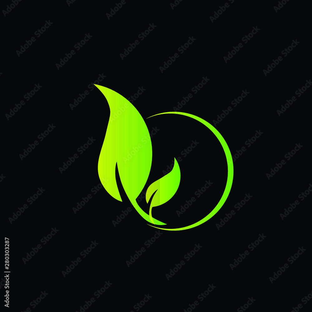 leaf logo icon for farm industry leaf logo icon for farm industry