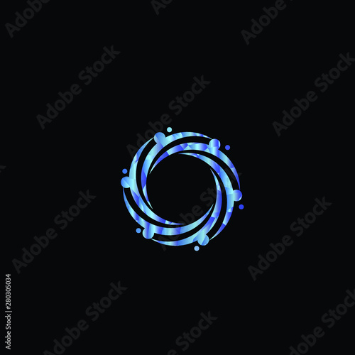 blue water logo icon