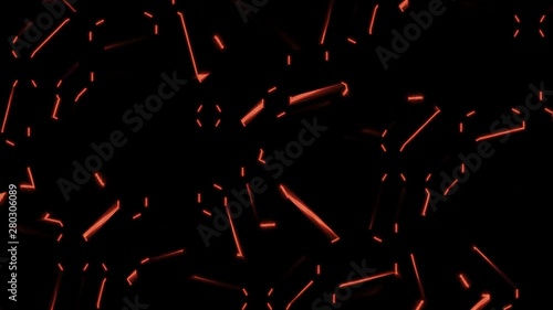 Abstract background, Video pattern, Loop animation. Randomly generated geometric lines. Seamless motion design for poster, cover, branding, banner, placard. Minimalistic 2d moving template. 4K  photo