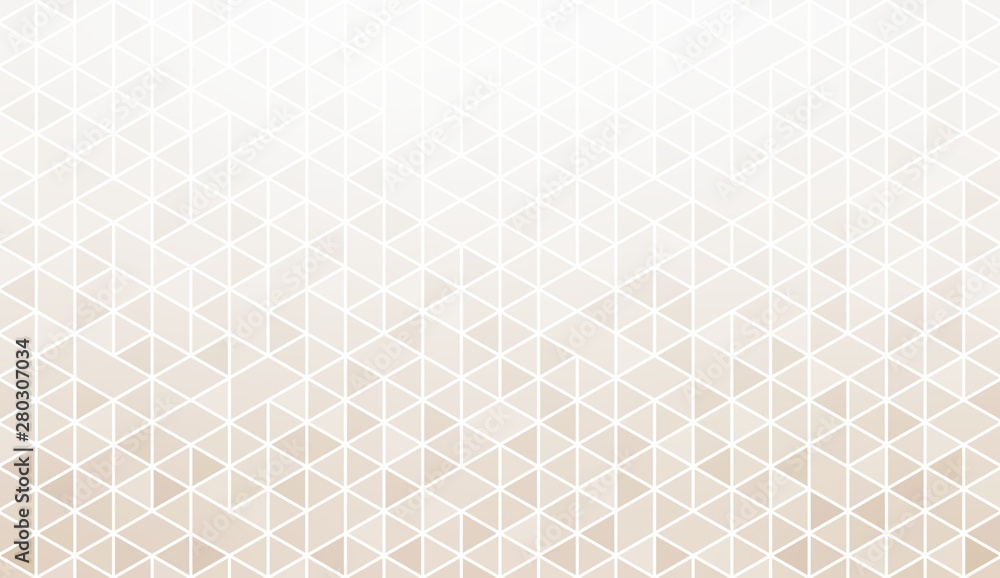 Subtle tiles mesh abstact illustration. Pastel triangle shapes pattern.