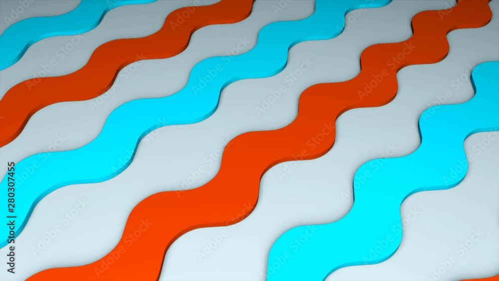 Abstraction with simple flat 3d waves on the surface, 3d rendering computer generated background Abstraction with simple flat 3d waves on the surface, 3d rendering computer generated background
