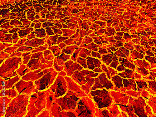 The surface of the lava. background
