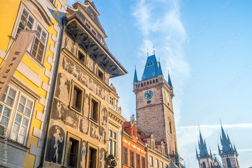 Heritage buildings in Old Town of Prague in Czech Republic