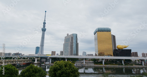 Tokyo downtown city in asakusa district © leungchopan