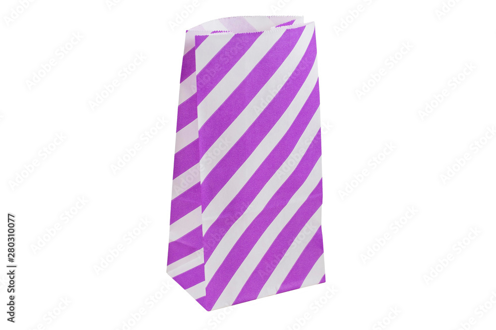One box with purple stripes One box with purple stripes