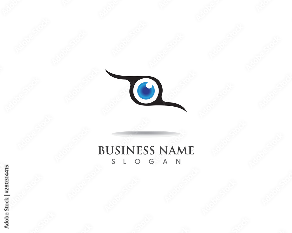 eye logo and vector symbol icon eye logo and vector symbol icon