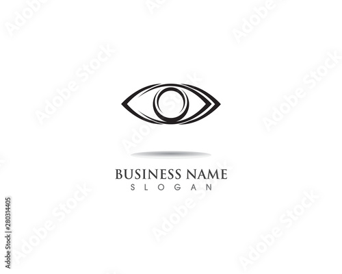 eye logo and vector symbol icon