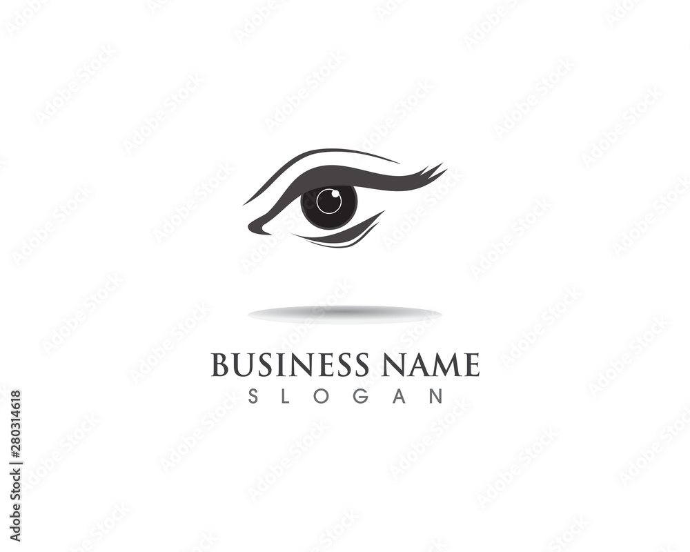 eye care health logo and symbol vector eye care health logo and symbol vector