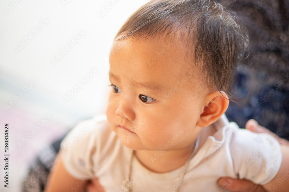 Portrait of Asian baby girl