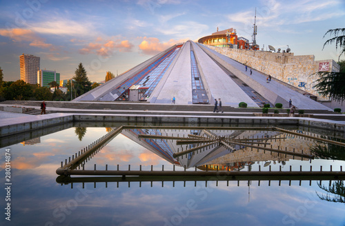 The Uniquely Strange Pyramid of Tirana, Albania photo