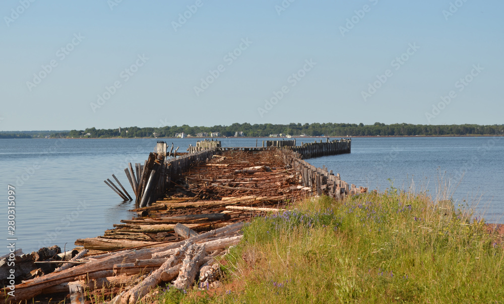 Summer in Prince Edward Island: Old Rocky Point Ferry Wharf Summer in Prince Edward Island: Old Rocky Point Ferry Wharf