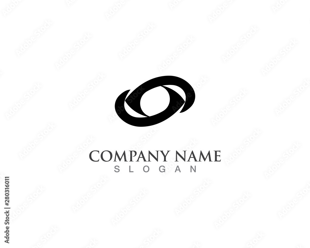 Eye black logo and symbol illustration vector Eye black logo and symbol illustration vector