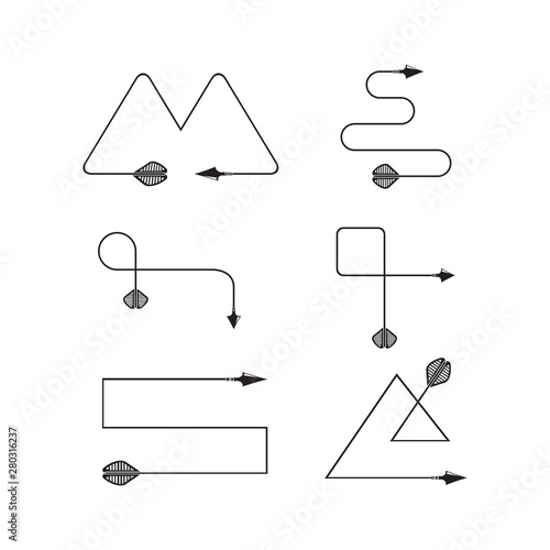 arrows and bows element set
