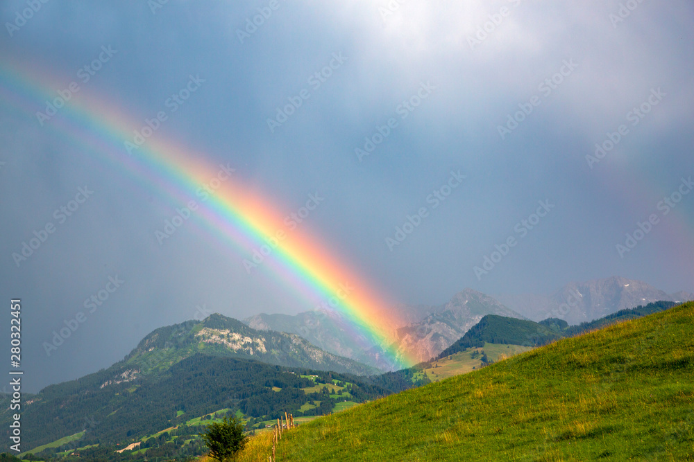 Allgäu - Alpen - Regenbogen - Berge