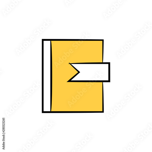 book icon in yellow theme