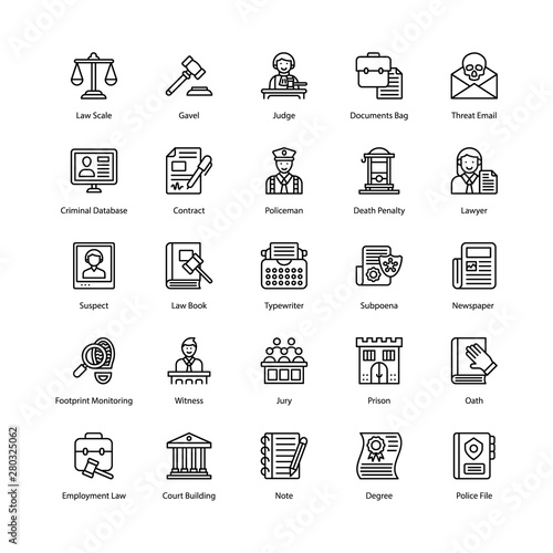 Law And Justice Icons Pack