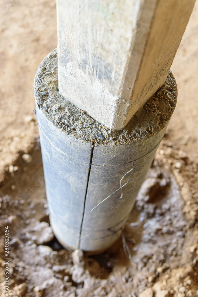 rebuild the old cement pillar rebuild the old cement pillar