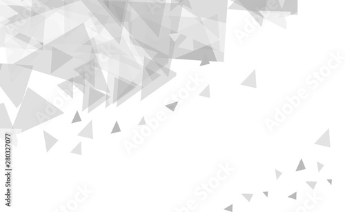 Modern Abstract background of chaotically moving triangles.