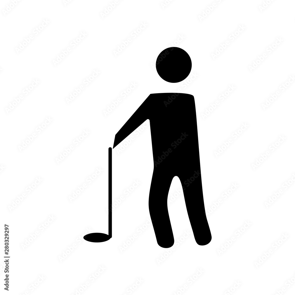 Golf Player icon for your project Golf Player icon for your project