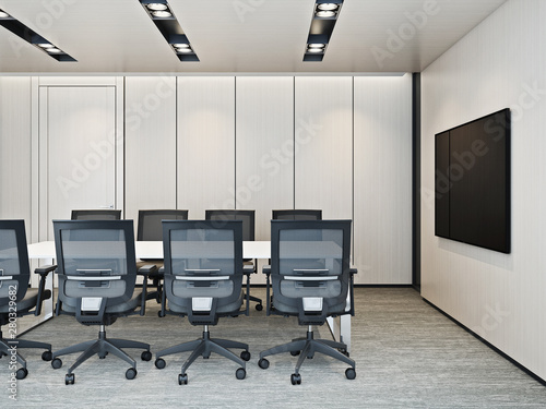 Modern meeting room interior #2 3D render