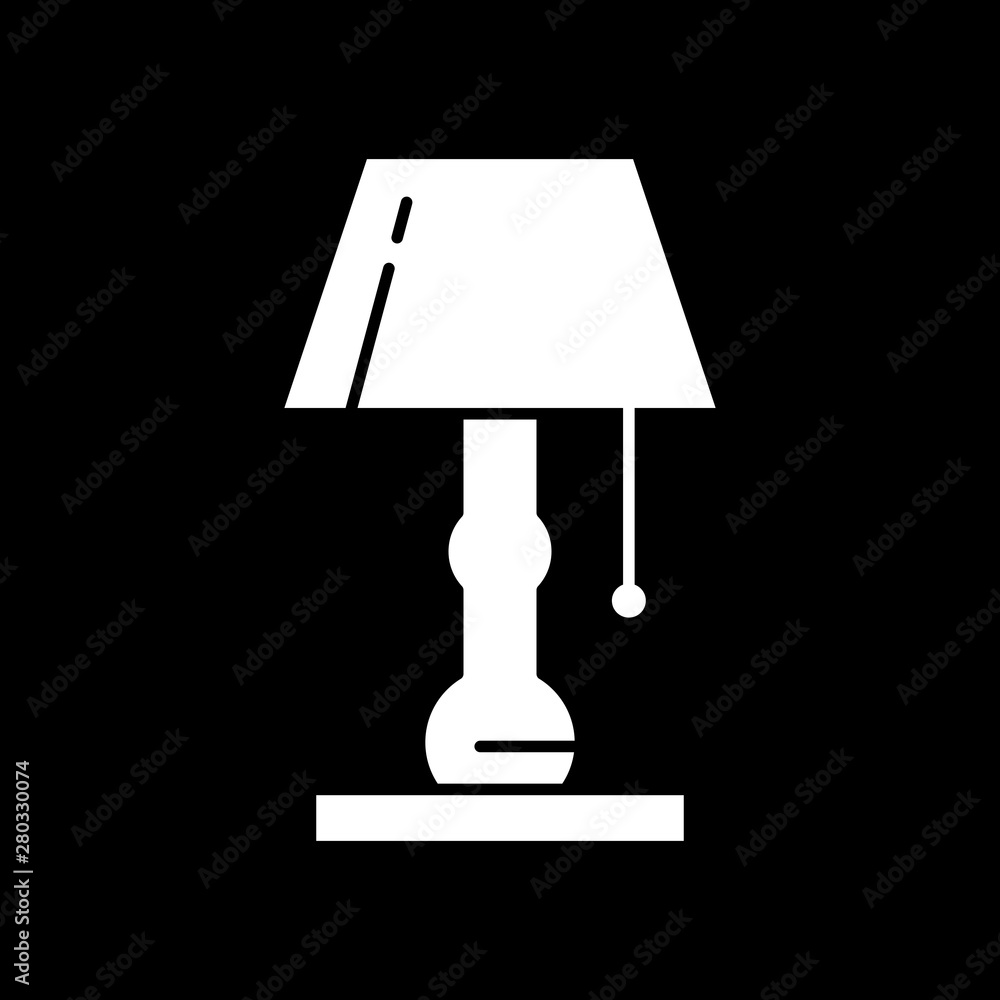 Table lamp icon for your project Table lamp icon for your project