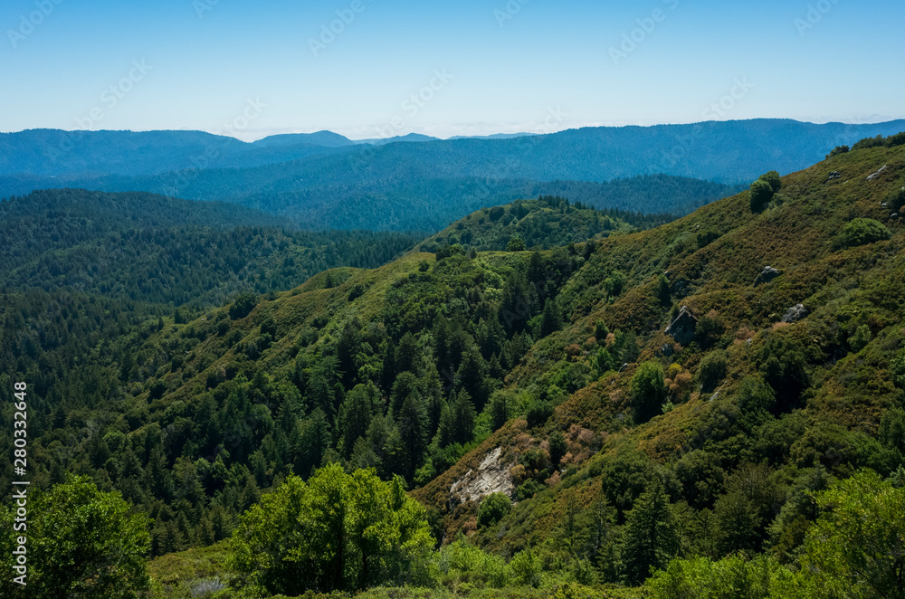 Naklejka premium Santa Cruz mountains in Castle Rock
