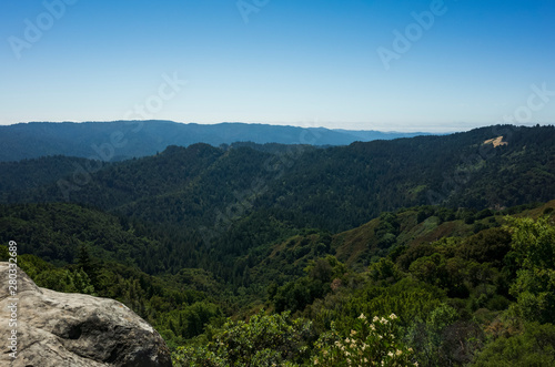 Santa Cruz mountains in Castle Rock