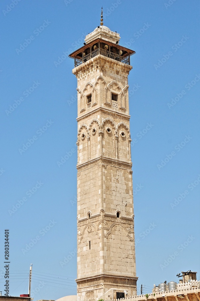 Aleppo Umayyad Mosque located in Syria