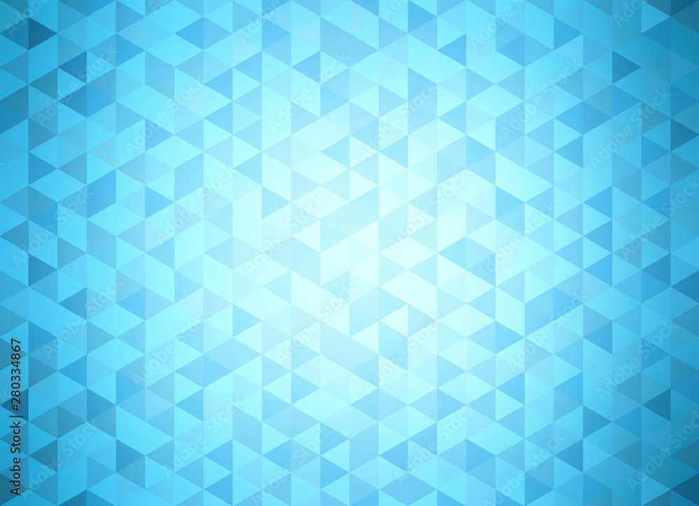 Cool triangular abstract background. Bright blue crystal mosaic vignette pattern. Cool triangular abstract background. Bright blue crystal mosaic vignette pattern.
