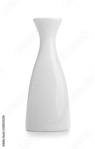Beautiful vase on white background