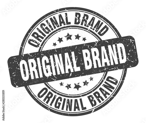 original brand stamp. original brand round grunge sign. original brand