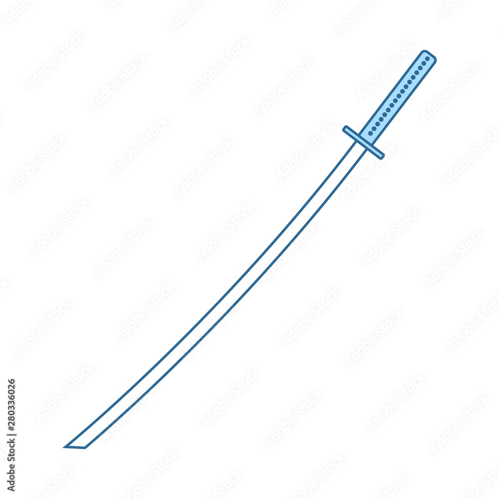 Japanese Sword Icon Japanese Sword Icon