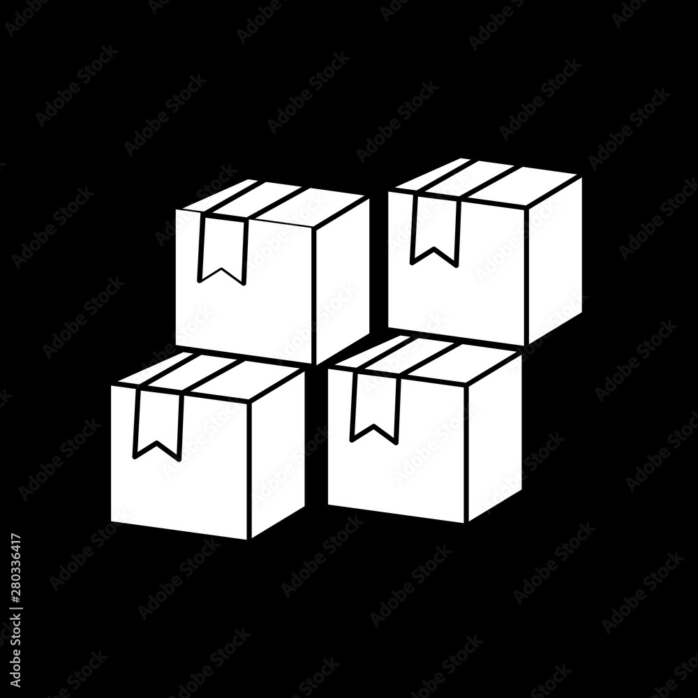 Boxes icon for your project Boxes icon for your project