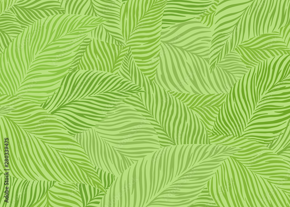 Abstract leaf pattern background. Vector illustration background. For print, textile, web, home decor, fashion, surface, graphic design