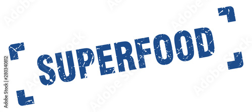 superfood stamp. superfood square grunge sign. superfood