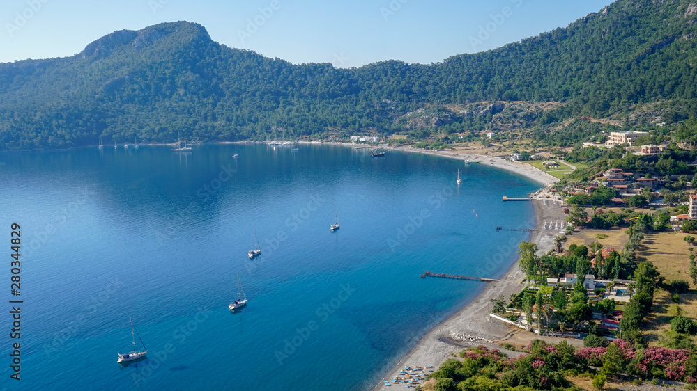 Fototapeta premium Panorama of Turunc bay