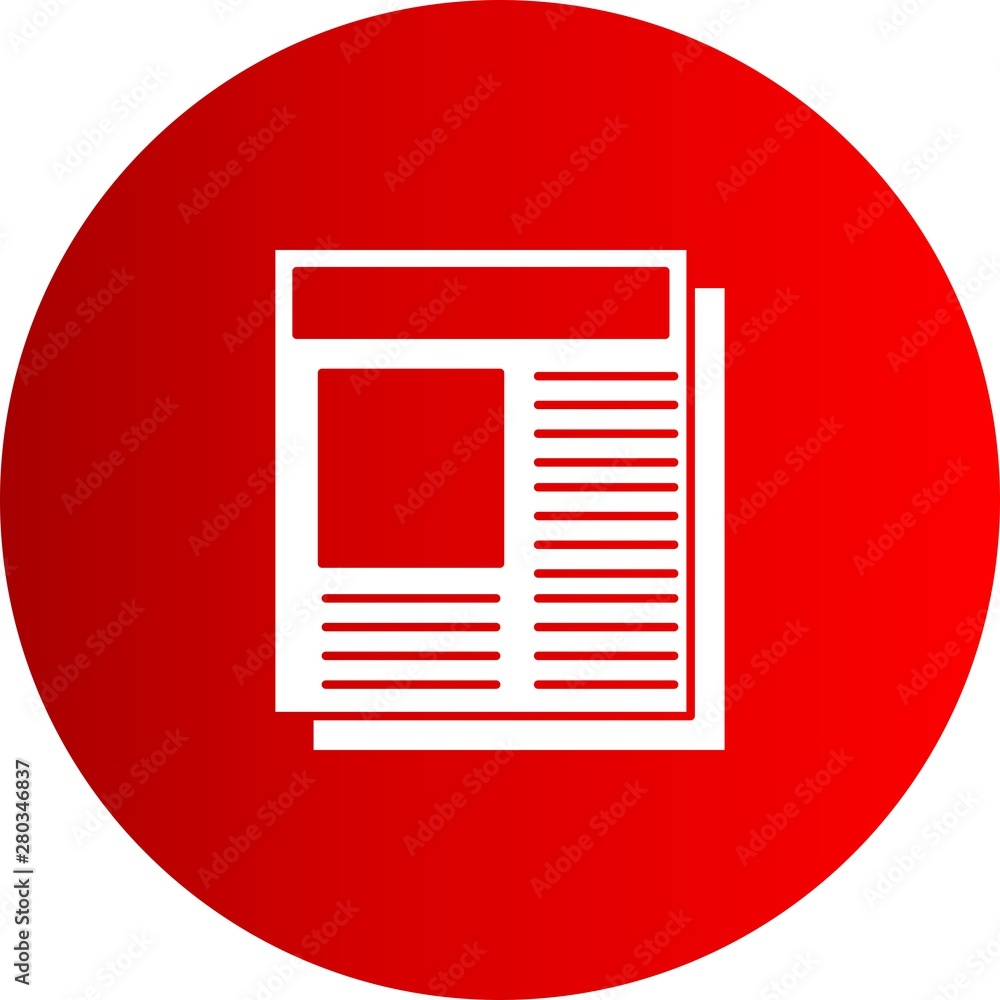 Newspaper icon for your project Newspaper icon for your project