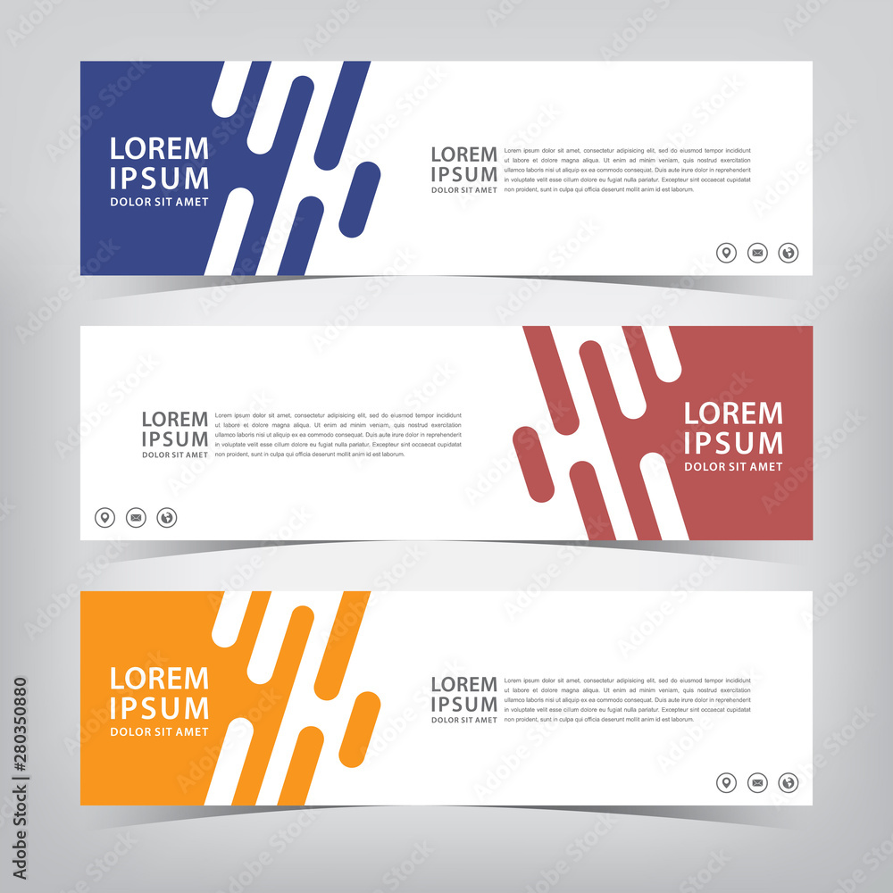 Obraz premium abstract modern banner template, vector illustration